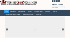 Desktop Screenshot of housingcrisisstories.com